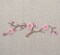 5.75 inch Pink Cherry Blossom Tree, Embroidered, Iron on Patch